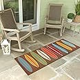 Liora Manne Frontporch Indoor Outdoor Rug - Novelty Design, Hand Hooked, Weather Resistant, UV Stabilized, Foyers, Porches, P