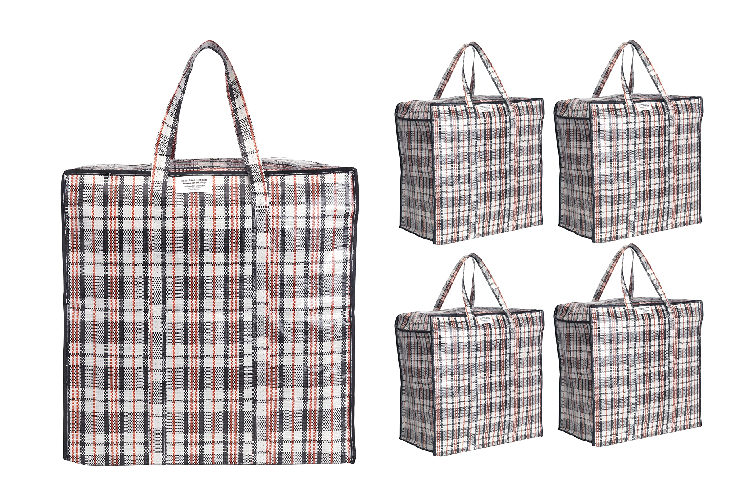 Donkey storage case by Josybag, schwarz/weiß 5 Stück, 57 cm breit, 47 cm hoch, 29 cm tief