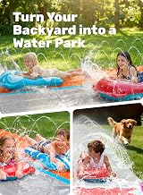 Sloosh Shark 22.5ft Water Slide with 2 Boards Double Lane Sprinklers view 7