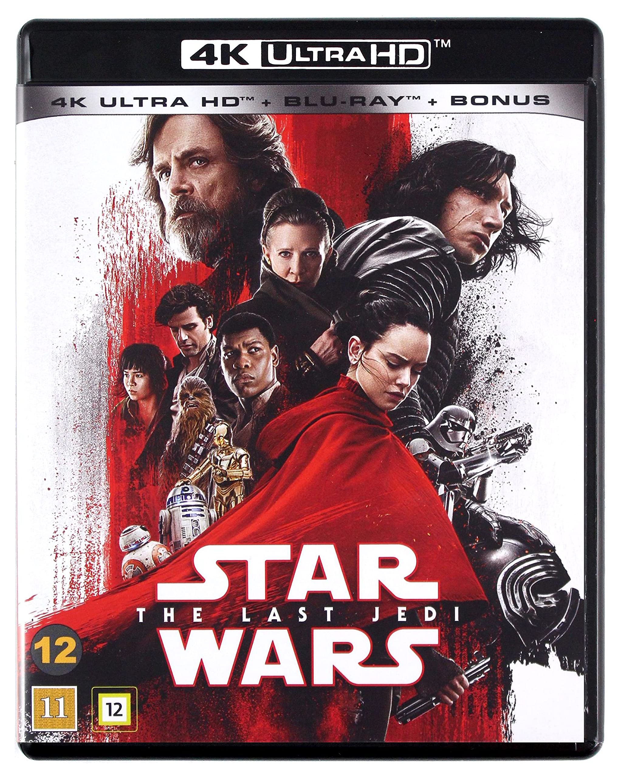 Star Wars - The Last Jedi - 4K Ultra HD+ Blu-ray (Ingen Sv. Text)