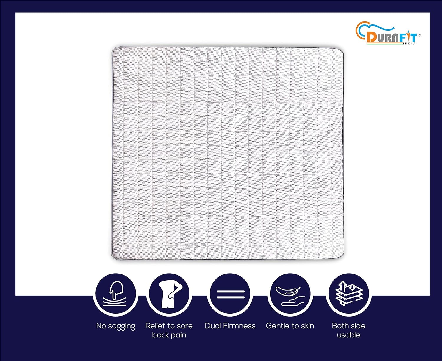 Diwan Bed Size Cool Gel Foam Mattress 78x48x6 Durafit Best Price