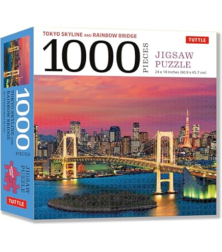 Tokyo by Night - 1000 Piece Jigsaw Puzzle, Jigsaw Puzzles