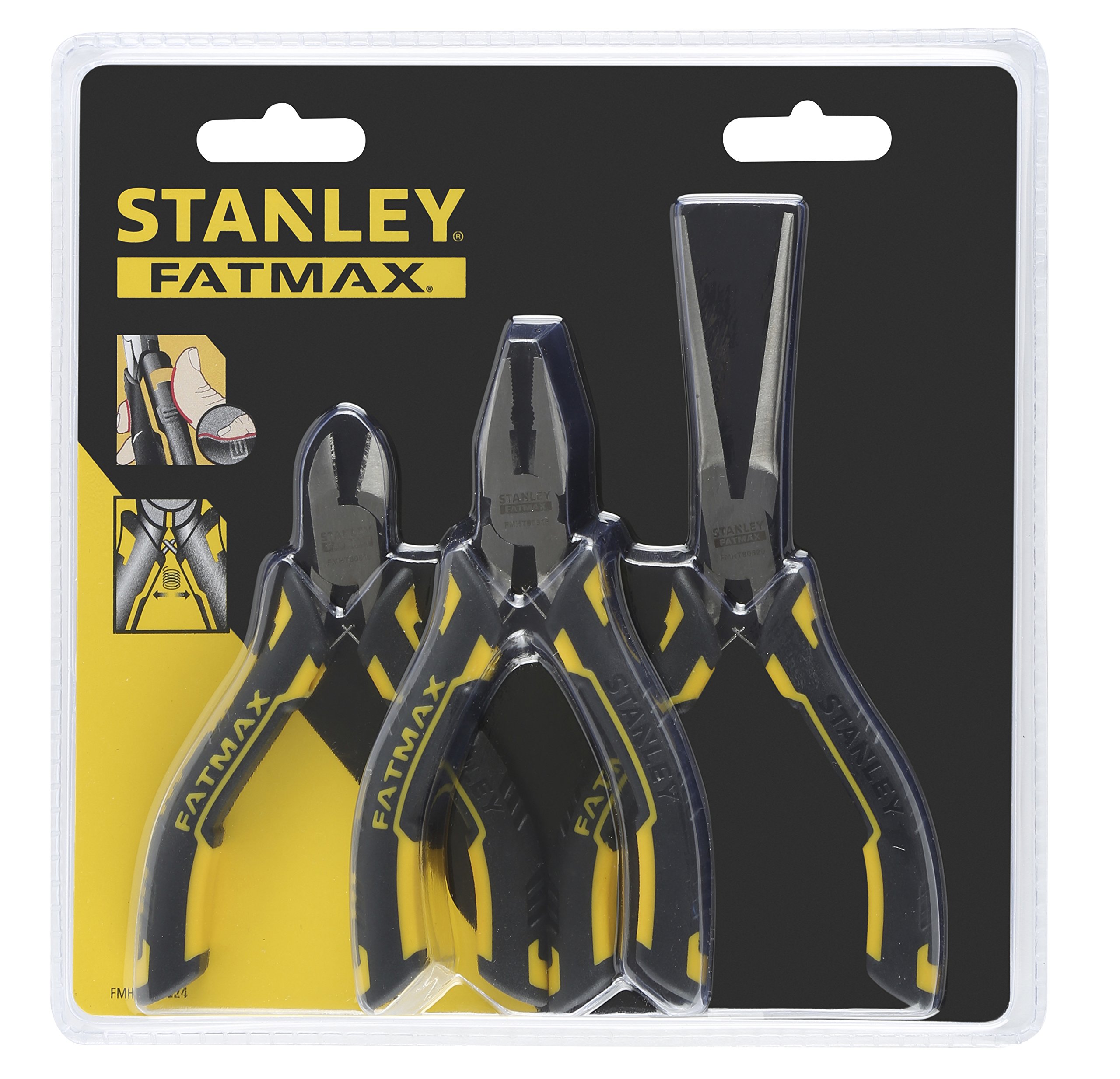 Stanley FMHT0-80524 Fat Max Mini Pliers Set - Black (3-Piece)