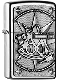 Zippo Accendino Con Motivo Ingranaggi – Classico Americano, Fiamma Originale