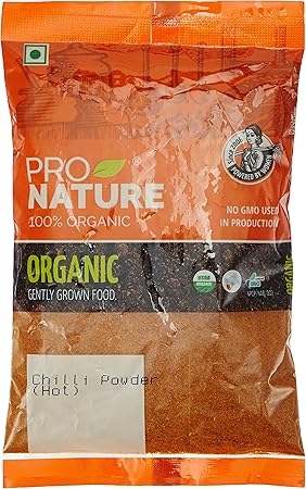 Pro Nature 100% Organic Red Chilli Powder (Hot)100g