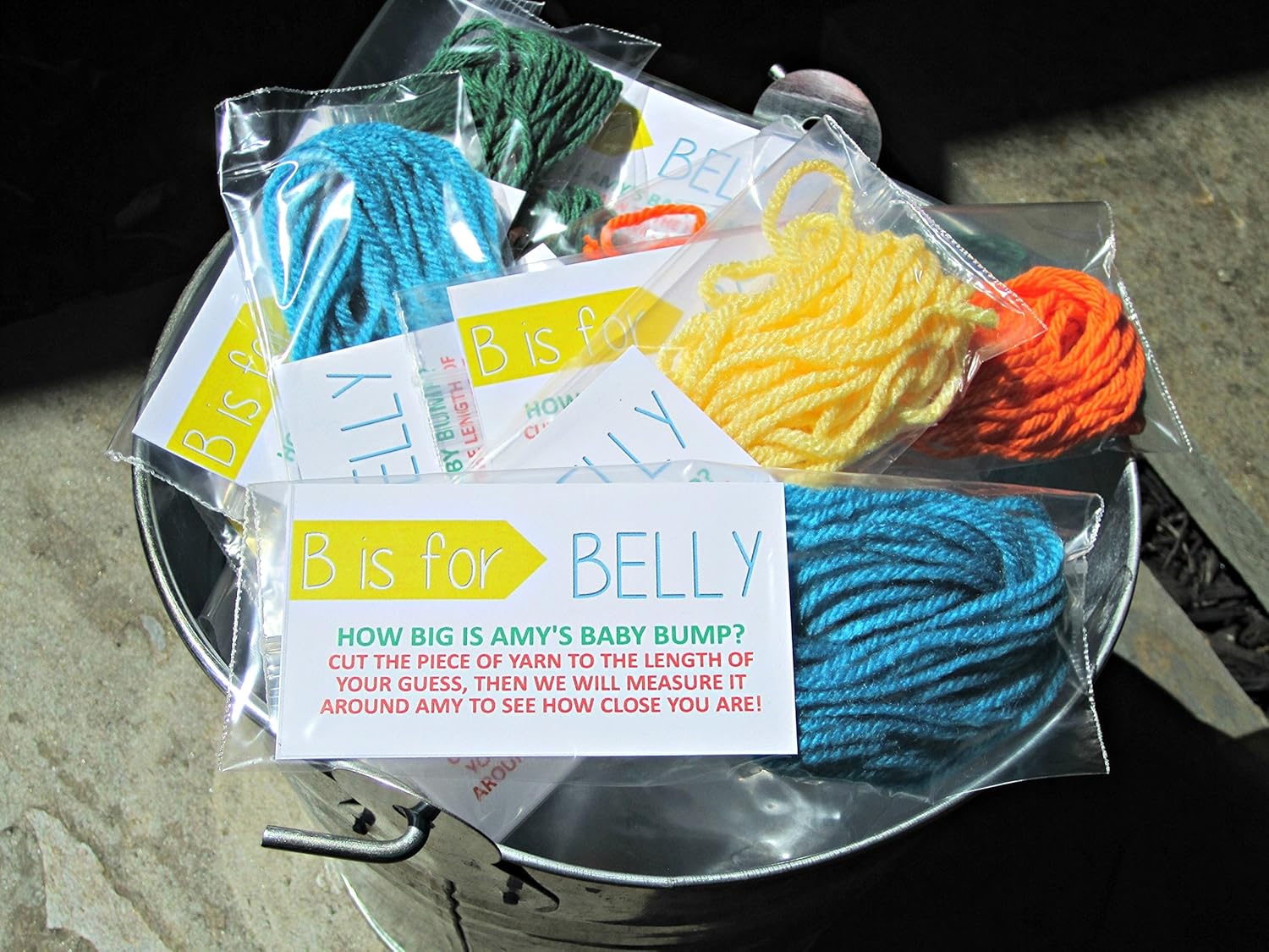 Amazon Com Handmade Baby Shower Game B Is For Belly Measure The Amazon Com Handmade Baby Shower Game B Is For Belly Measure The