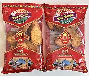 Crispy Tea Rusk - Chai Time 200g - Pack of 2. FREE 2-DAY DELIVERY