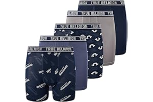 True Religion Boys Underwear 5 Pack Boxer Briefs for Boys 6-18 Durable Stretch Breathable Moisture Wicking
