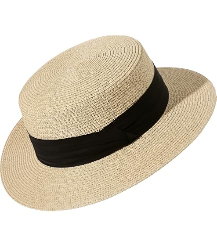 NWT Lack of Color Juno Wool Felt Boater Hat In Cream Wide Brim Beige Ribbon Band Lack of Color Juno Boater Hat main image 3