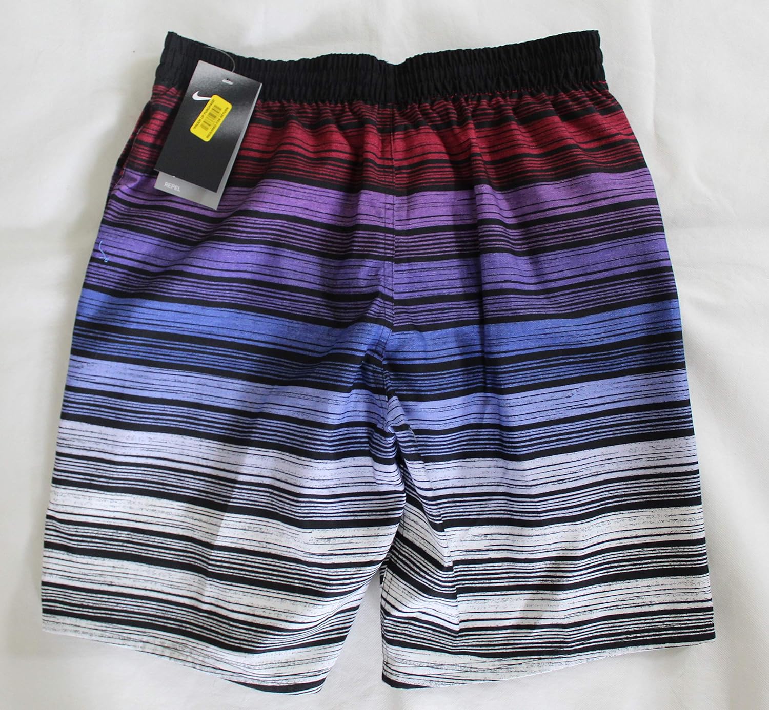 mens red nike swim trunks