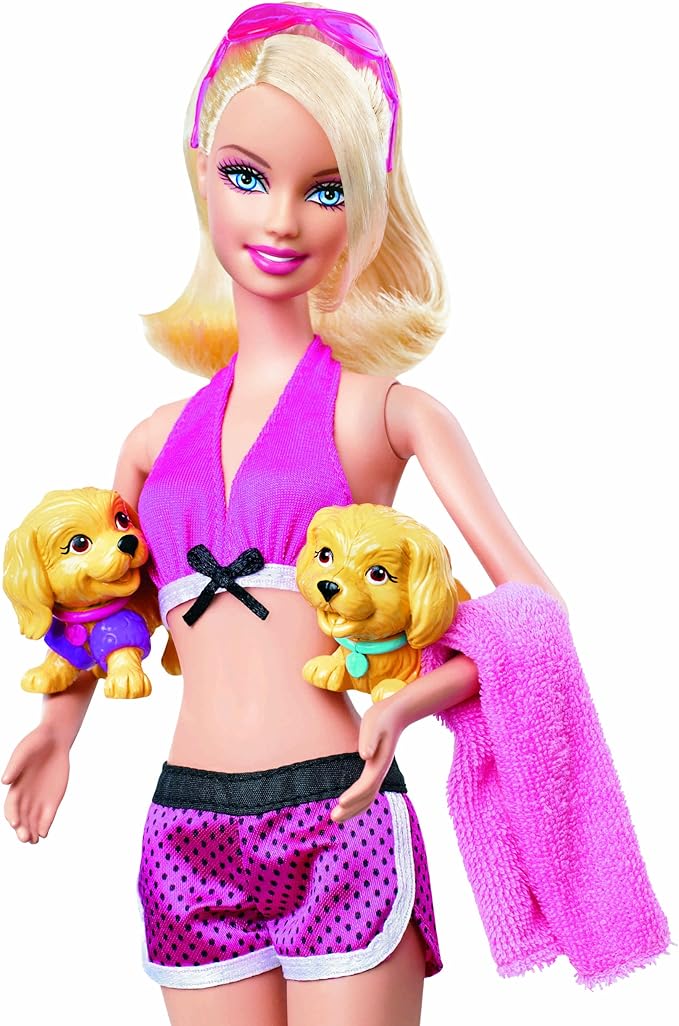 Barbie Puppy Swim School Pool Dolls Amazon Canada