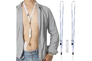 MANDMCARES Peritoneal Dialysis Catheter Holder for Baxter – Secure PD Shower Support with 2 Breakaway Lanyards – Unisex, Patented