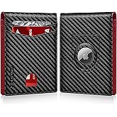 RUNBOX AirTag-Wallet-Mens-Slim-RFID Blocking Wallets Leather with Bill Compartment Air Tag Bifold Card Holder Wallet Gifts for Men Dad