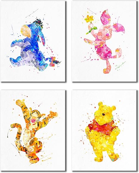 winnie the pooh prints for nursery