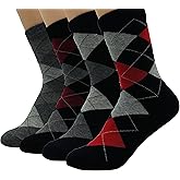 JJMax Women's Everyday Basic Cotton Blend Argyle Comfort Socks