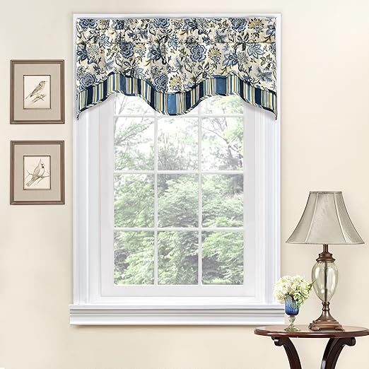 Amazon Com Traditions By Waverly Valances For Windows Navarra
