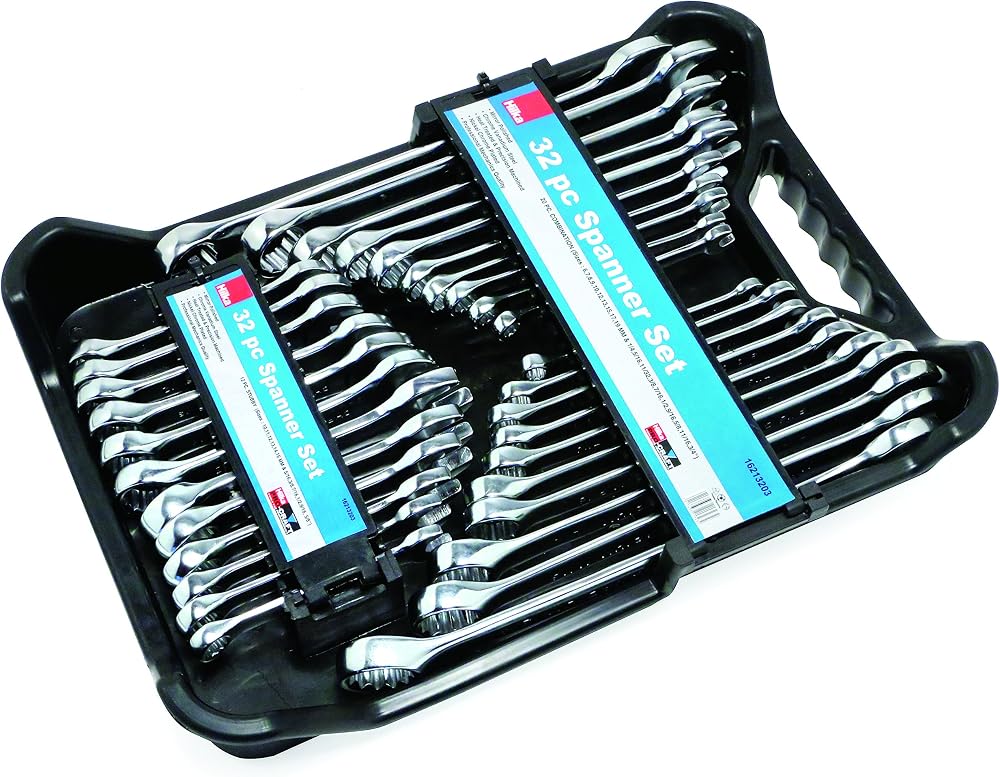 Hilka 16213203 AF Metric Combination Spanner Set 32 Pieces Chrome Vanadium