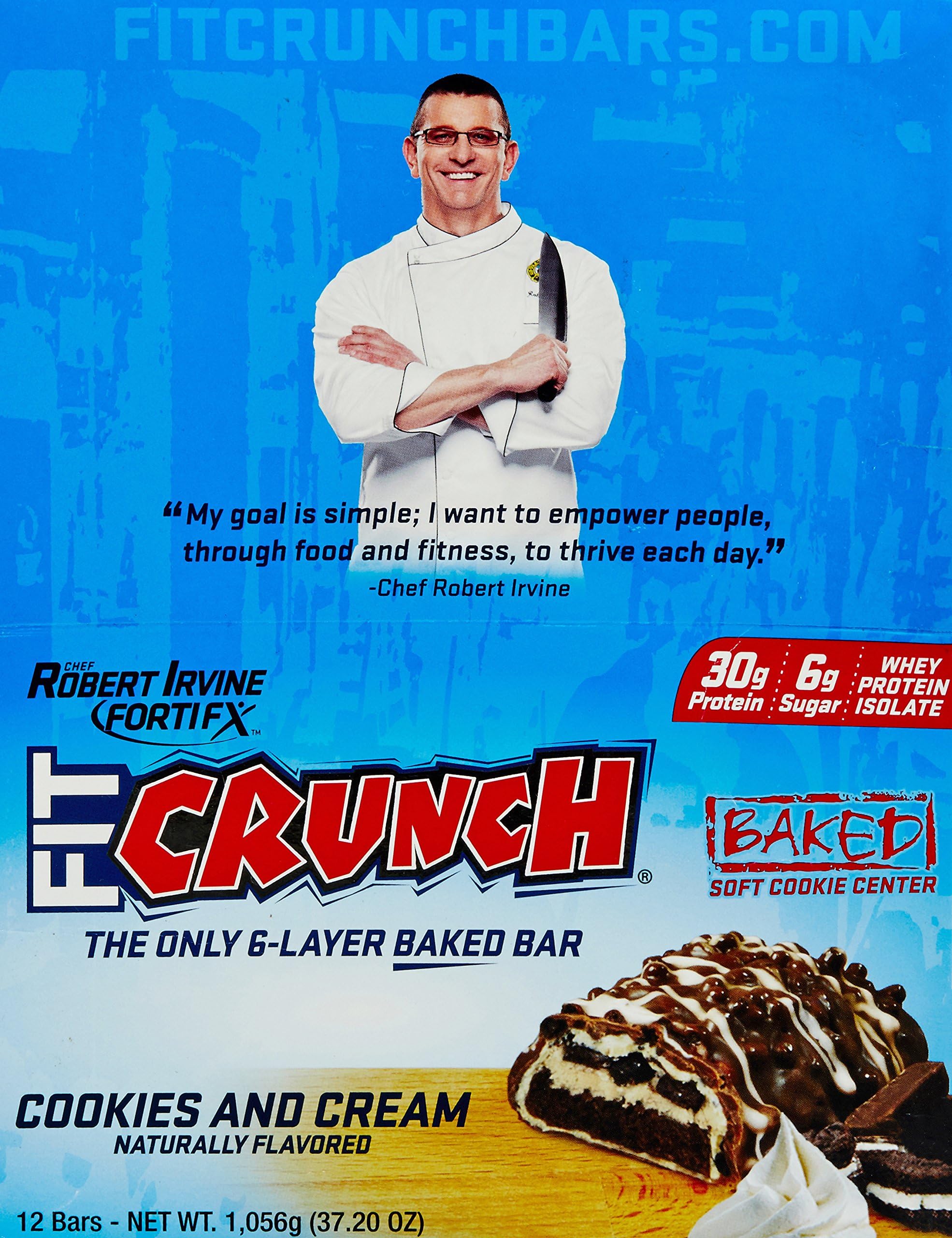 FortiFX Fit Crunch Cookies and Cream Bars - Pack of 12