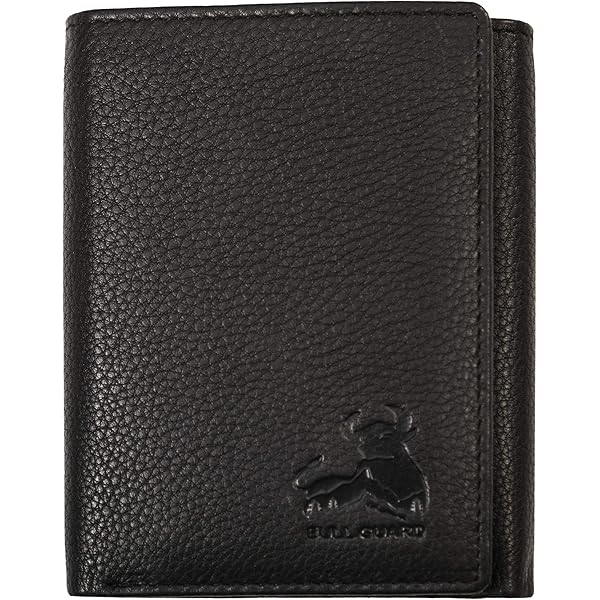 JIUFENG Cartera De Cuero Genuino Para Hombre, Con Bloqueo RFID, Plegable, Con Cremallera, Organizador De Tarjetas, Recortador De Dinero, Negro