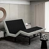 Irvine Home Collection Full Adjustable Bed Base - Dual Massage - USB Ports - Zero Gravity - Underbed Light - Wireless Remote - Zero Clearance - Anti Snore - Memory Positions