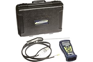 Bacharach Fyrite InTech 0024-8523 Residential Combustion Analyzer Kit with O2 Sensor, CO Sensor, Probe, 4 AA Batteries, Rubber Boot and Hard-Carry Case