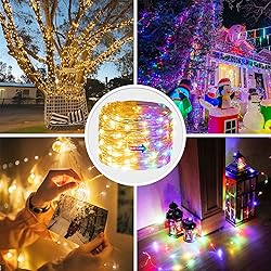 JMEXSUSS 2 Pack Color Changing Fairy Lights Battery