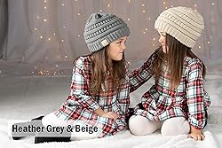 Funky Junque Kids Beanie 2-Pack: Black & Indi Pink
