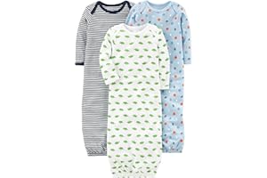 Simple Joys by Carter's Baby-Boys Baby Boys' 3-Pack Cotton Sleeper GownNight Gowns
