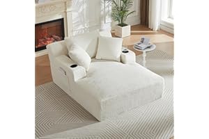 Oversized Chaise Lounge Chair, No Assembly Sleeper Sofa for Living Room & Office