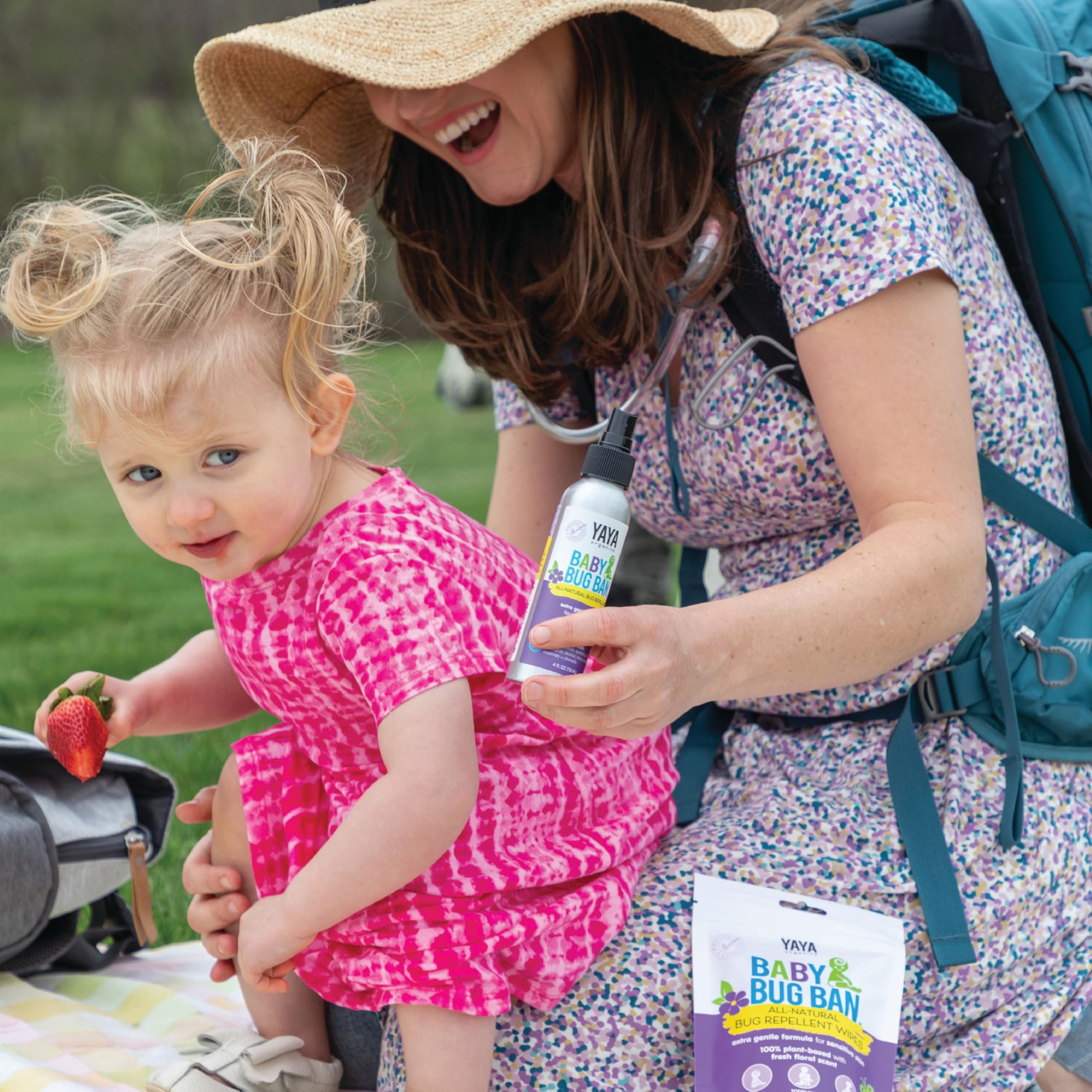YAYA Organics Sun + Protection Bundle for Baby + Kids | Reef-Friendly SPF 50 Mineral Sunscreen and Deet-Free Bug Ban Natural Repellent Spray | Pure and Gentle | 3 oz / 4 oz