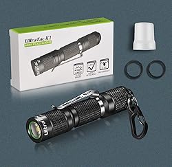 UltraTac K1 Keychain Flashlight with Push
