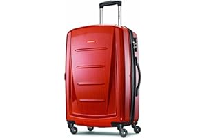 Samsonite Winfield 2 Hardside Expandable Luggage with Spinner Wheels, Orange, Checked-Large 28-Inch