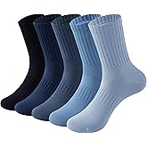 MAGIARTE Womens Athletic Cotton Crew Socks Moisture Wicking Breathable Sports Casual Socks for Women 3/5-PACK