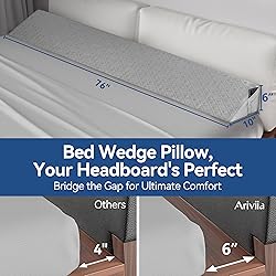 Bed Wedge Pillow for Headboard King Size