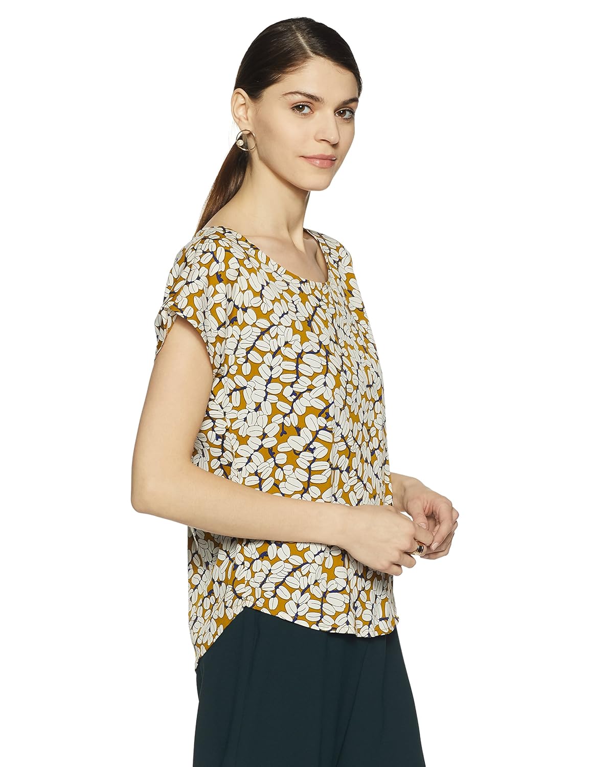 van heusen women's regular fit cotton shirt