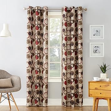 Amazon Com No 918 Celestial Geometric Print Grommet Curtain
