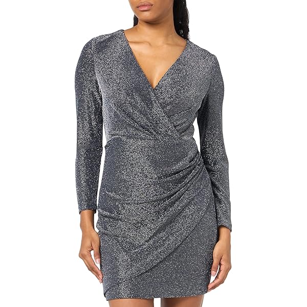 Amazon.com: DKNY Sequin Side Ruched Dress Emerald 4 : Clothing, Shoes &  Jewelry