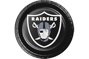 Trendware Las Vegas Raiders Paper Plates, 24 ct
