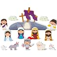 FAMILYLIFE Resurrection Eggs Set - 12 Piece Easter Story Kit With Figurines & Bilingual Book