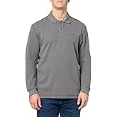 BOSS Mens Small Logo Long Sleeve Polo Shirt