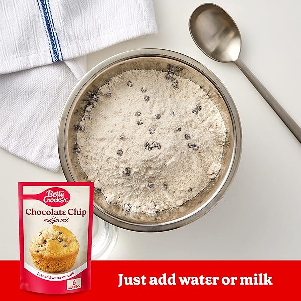 BETTY CROCKER CHOCOLATE CHIP MUFFIN MIX, 6.5 OZ