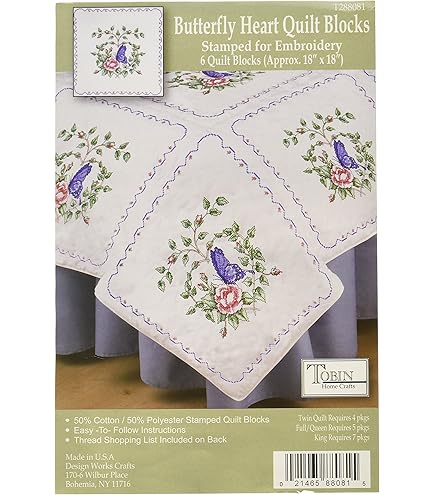Jack Dempsey 18 x 18 Pollici in Piedi Mare e Colt Stamped Bianchi Quilt