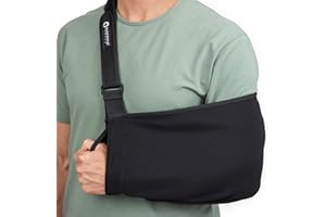 GoSports Arm Sling for Shoulder Injury, Elbow Injury, and Torn Rotator Cuff - Adjustable Shoulder Sling for Men & Women - Left & Right Arm Sling