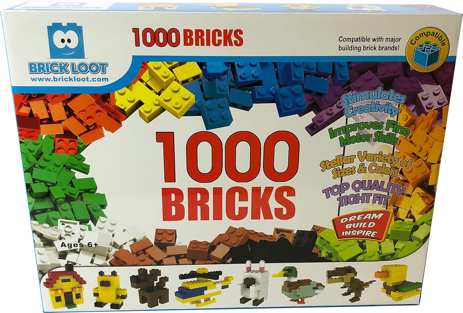 cre8ive 1000 piece building bricks
