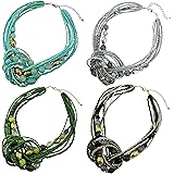 Bocar Multilayer Seed Bead Statement Necklace - Women's Strand Collar Jewelry