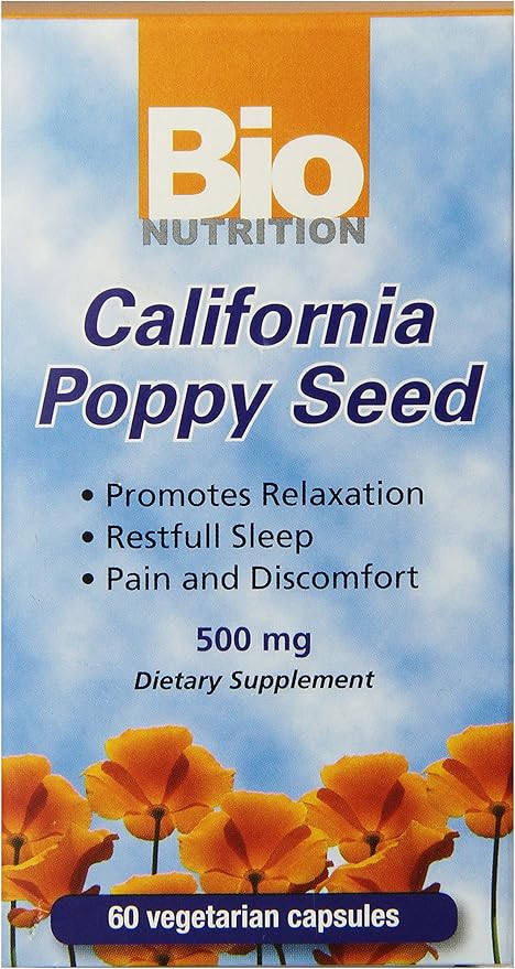 Amazon Com Bio Nutrition California Poppy Vegi Caps 60 Count