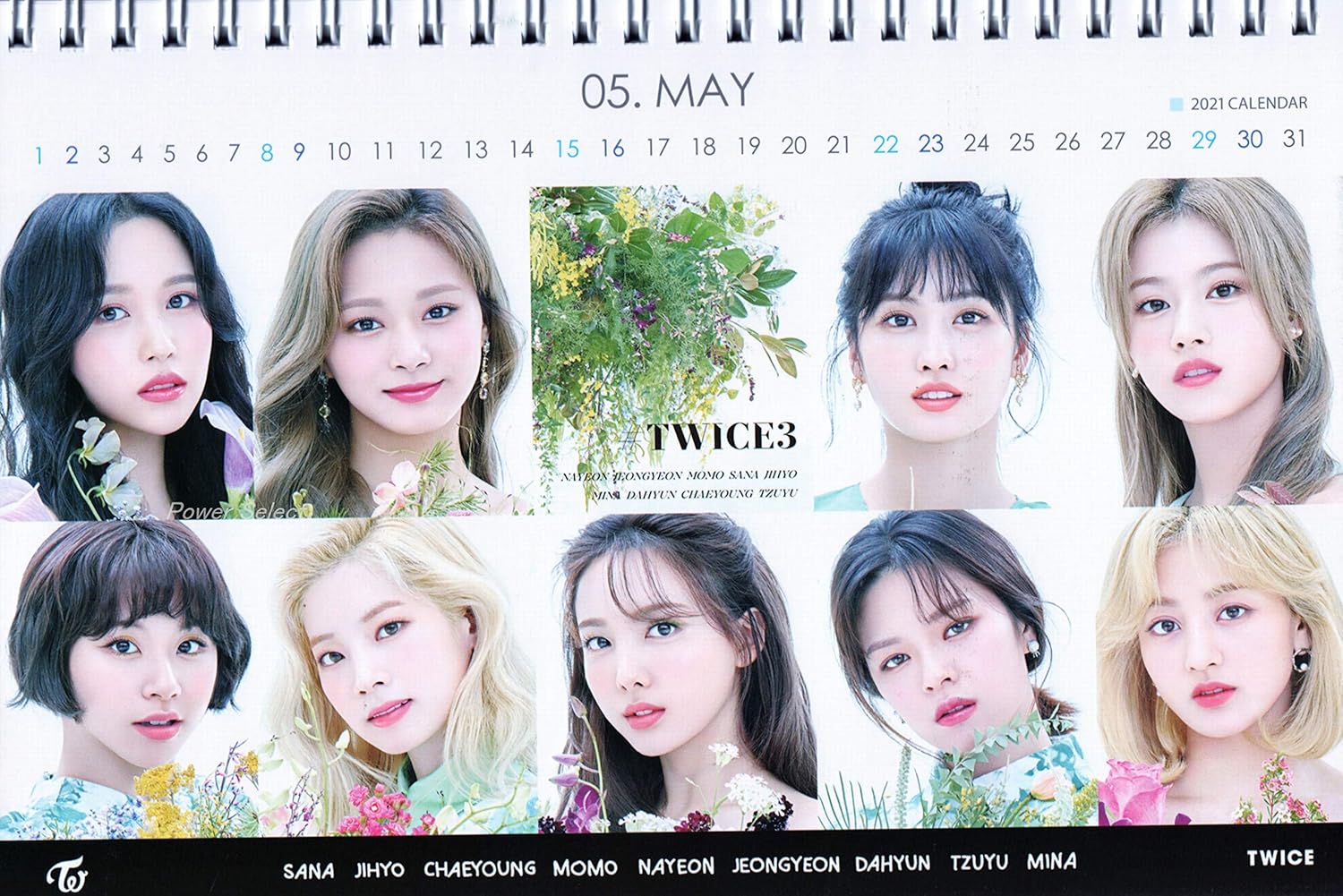 Amazon Twice トゥワイス グッズ 卓上 カレンダー 写真集 カレンダー 21 22年 2年分 ステッカーシール 12点セット アイドル 芸能人グッズ 通販