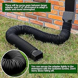 2 Pack Rain Gutter Downspout Extensions, Upgraded