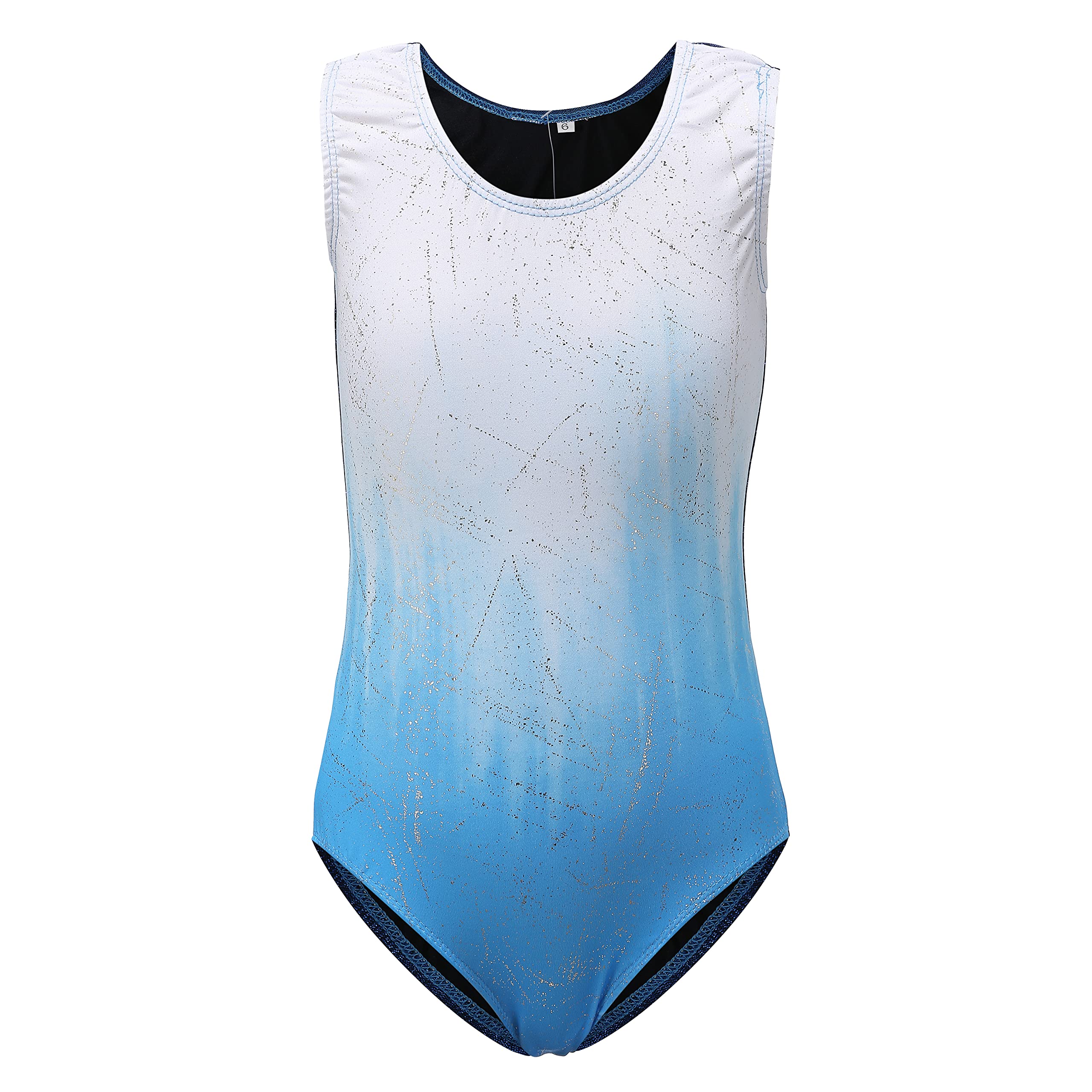 Sinoem Gymnastics Leotards for Girls Long Sleeve/Sleeveless Gradient Color Sparkle Leotard Dancing Ballet Gymnastics Athletic for Little Girl