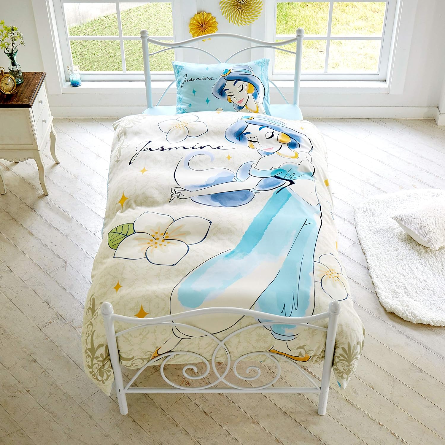 Amazon Disney ディズニー シーツ 枕カバーセット ジャスミン シングル Sb 335 01 01 掛け ふとんカバー オンライン通販